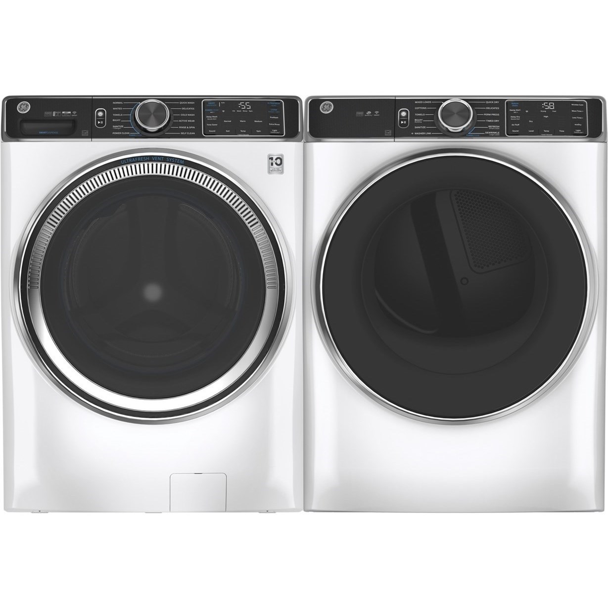 GE Appliances GE® 5.0 cu. ft. Capacity Smart Front Load ENERGY STAR® Steam Washer with